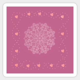 Heart Framed Lace Sticker